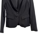 The Limited  Black Two Button Flared Peplum Back Blazer Photo 4