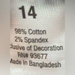 a.n.a NWT  Women Black Chino Midrise Pants Slim Leg Size 14 Business Casual Photo 5