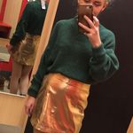 Wild Fable Metallic Gold Skirt Photo 2