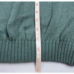Chico's  Womens Size Small Knit Sweater Linen Blend Sea Green Short Sleeve Casual Photo 5