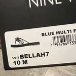 Nine West  Slide Sandals Espadrille Blue Tie Dye Blanche Size 10M New in Box Photo 7