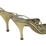 Anne Klein Vintage: ๐ฎ Glittery Stiletto Slingback Sandals ๐ฎ Metallic Gold ๐ฎ Photo 1