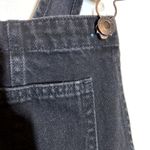 American Eagle Black Shortalls Overalls Relaxed Fit Jean Shorts Black Small 34" Size 6 Photo 2