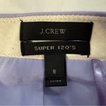 J.Crew  Super 120s Pencil Skirt Wool Size 8 Lavender Knee Length Lined Preppy Photo 1