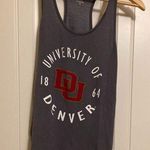 Blue 84 Denver University Pioneers Tank Top Womens Small Gray Racerback  Rayon Photo 0