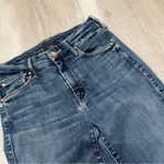 Mother The Looker Crop Denim Jeans On the Edge Medium Wash Blue (Size 24) Photo 4
