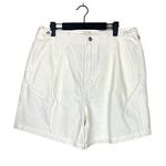 Madewell NWT High Rise Pleated Cotton Jean Shorts Slash Pockets 31 White #2874 Photo 0