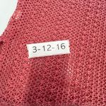 ZARA ‎ Top Womens Small Pink Crochet Knit Sheer Short Sleeve Boho Summer Top Photo 4