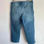 Jordache  Women’s High‎ Rise Straight Raw Hem Blue Cropped Jeans Size 16 Photo 1