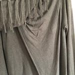 Lovestitch  Carys Fringe Shawl Sweater Gray M Photo 4