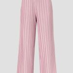 ATLEIN COLLECTIVE Pink Pleated Texture Mauve Plisses Flowy Pants Size 12 Photo 1