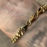 Gold Bracelet Cuban Link 8in 8mm Photo 1