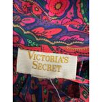 Victoria's Secret  Gold Label Vintage Satin Bright Floral Lace Mini Slip Dress XL Photo 2