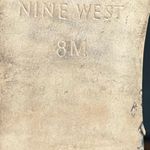 Nine West Women's Farfalla Sandal Size 8 Wedge Heel Ankle T-Strap Black Leather Photo 10