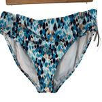 La Blanca Swim Bottom Tummy Control High Waist Blue Gold 16W Photo 0