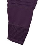 Zyia Active SZ 12 Moto Light 'n Tight 7/8 Leggings Laser Cutouts Hi-Rise Purple Photo 3