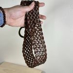 The Limited  Womens Belt Brown Leather Woven Brass Color Wide Boho Western Photo 4