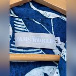 Jams World  blue floral print button down size medium Photo 3