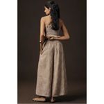Anthropologie The Somerset Jacquard Pull-On Wide Leg Pants XL Tall NWT Neutral Photo 3