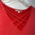 Andrée Andree Criss Cross Ruffle Hem Top Medium Photo 1