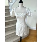 ASTR NWT  White Milkmaid Puff Sleeve Mini Dress Photo 1