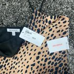 Good American  Leopard Satin Slip Midi Dress​​​​​​​ Photo 3