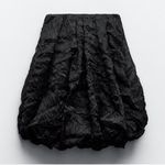 ZARA  Black Balloon Mini Dress Limited
Edition(Size Large) Photo 2