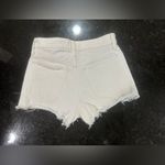 Madewell relaxed Women's White Denim Shorts Sz 14 cut off ragged hem beach Photo 1