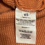 T.LA Nadia cut out waffle knit long sleeve thermal, terracota, oversized XS Photo 10