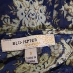 Anthropologie Blu Pepper Womens Blouse Size Small Blue Floral Boho Fairy Cottage Photo 4