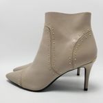 Calvin Klein Womens Grazia Ankle Boots Booties Beige Studded Pointed Toe 9.5 Photo 1