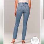 Abercrombie & Fitch NWT 90s slim straight distressed high rise jeans 35/20s Photo 2