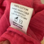 RHODE Harper Smocked Off‎ Shoulder Puff Sleeve Hot Pink Midi Dress Gauze Cotton Photo 9