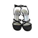Bebe 90'S VINTAGE BLACK STRAPPY HEELS SANDALS SZ. 7.5-8 MADE IN SPAIN. Photo 2