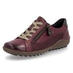Remonte Liv 40 Red Vino Antique Leather Sneaker Size 37 6.5 Photo 0