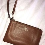 Coach Brown leather wristlet / wallet Photo 0