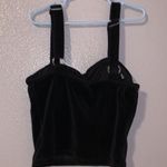 No Boundaries super soft plush velour velvet corset crop top Photo 3