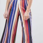 Boohoo  Stripe Tailored Culotte Pants Photo 0