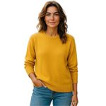 Workshop Republic Clothing Workshop Republic Mustard Yellow Scoop Neck Hi Low Sweater Size XL Photo 11