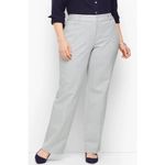 Talbots NEWPORT PANTS - Gray STRIPE - CURVY FIT SIZE 10 New With Tags Photo 3