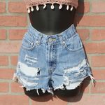 Levi’s 514 Hand Cut & Distressed Denim Shorts Photo 0