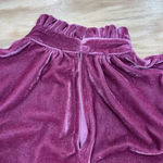 Moodie Velour High Neck Ruffle Cap Sleeve Pink Size Medium Party Occasion Photo 4