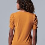 Simply Vera Vera Wang Ruched Elbow Sleeve Tee Photo 1