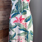 Billabong Tropical Green and Pink Maxi Dress size XS Photo 0