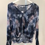 Young Fabulous and Broke Jonnie Crossover Tie Dye Watercolor Print Blouse Sz S Photo 3