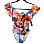 La Blanca Womens Multicolor Off-Shoulder One Piece Swimsuit Size 4 UPF 50+ Photo 0