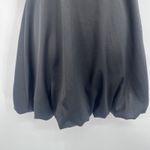 White House | Black Market WHBM Strapless Bubble Hem Dress Sz 2 Black Hoco Holiday Satin Pleats Cocktail Photo 3