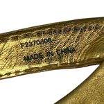 Coach Louann Gold Signature Logo Platform Wedge Sandals Women Size 8 Photo 4