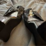 Bamboo  Floral black lace Wedge Sandals size 10 Photo 2