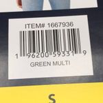 Lucky Brand  Green White Floral Short Sleeve Casual T Shirt Top Womens Size S New Photo 2